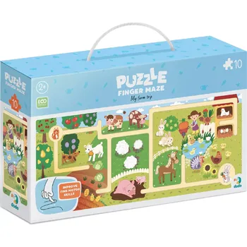 Puzzle DODO Puzzle Labyrint Moje Farma 10 dílků
