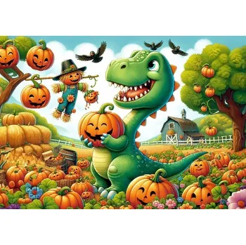 Puzzle ART Roztomilý dinosaurus 50 dílků