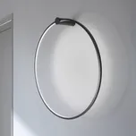 Milagro Lighting LED nástěnné světlo Saturno, černé, Ø 80 cm, kov, 4 000 K černý LED 46 W celkem - Doprava zdarma