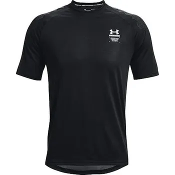 Pánské tričko UA Armourprint SS-BLK