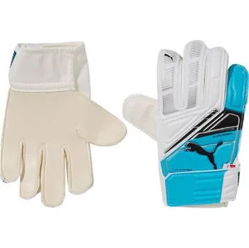 Brankářské rukavice Brankářské rukavice Puma Ultra Protect - Ultra Protect – funkční brankářské rukavice Puma v bílo-modro-černém provedení s odolnou dlaňovou plochou a zapínáním na suchý zip. - 078724