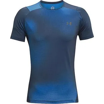 Pánské tričko UA HG Rush 2.0 Print SS-BLU - 3388943