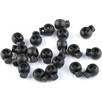 Brzdičky kulaté 15x19 mm černá 10 ks