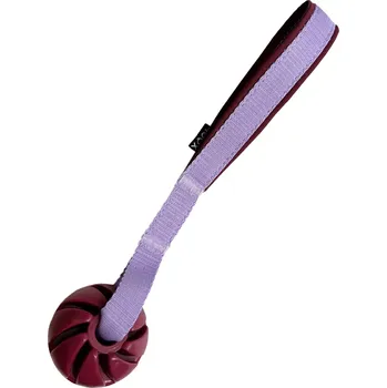 Hračka pro psa Bordó plovoucí míček 5cm s ručkou