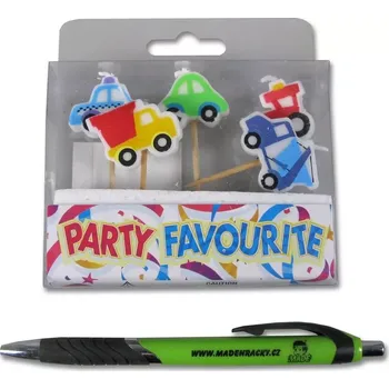 Made Dekorace svíčky ve tvaru autíček 6,5 cm