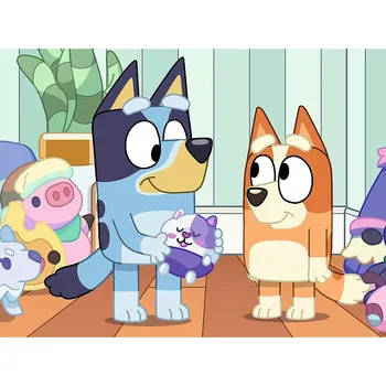 Puzzle Puzzle Trefl s motivem Bluey 30 dílků