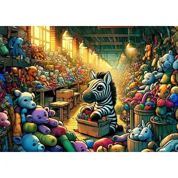 Puzzle ART Továrna na hračky 100 dílků