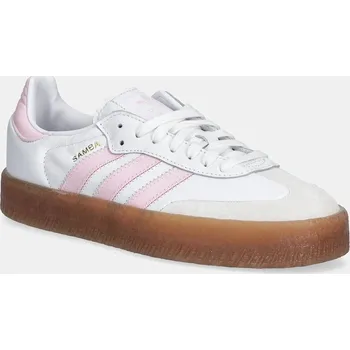 Chlapecké tenisky Dětské tenisky adidas Originals SAMBAE bílá barva, JQ1237 00X, EUR 35.5