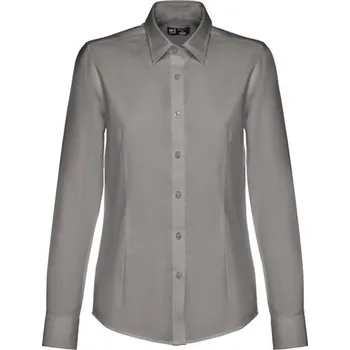 Dámská košile THC TOKYO WOMEN. Dámská oxfordská košile s dlouhým rukávem - Šedá / M