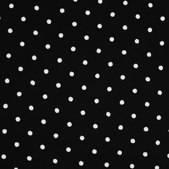 Šatovka kreš černá s bílým puntíkem, š 140