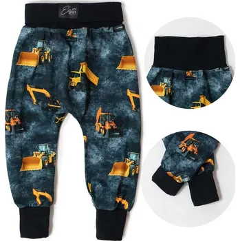 Dupačky Esito (ušito v ČR) Rostoucí tepláčky s vysokým pasem Esito vel. 74-110 BAGRY