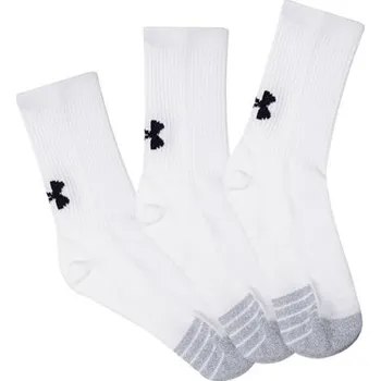 UA Youth Heatgear Crew-WHT