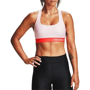 Podprsenka Dámská podprsenka Under Armour Mid Crossback Bra Pink - Mid Crossback Bra