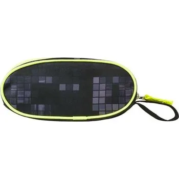 Penál Školní penál Target Oval 1 Zip Black Fluo 17484