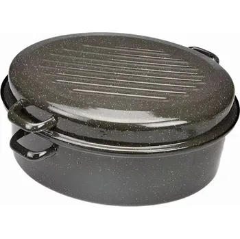 pekáč KOZÁČEK Pekáč smalt oválný 42cm 11L dvoudílný