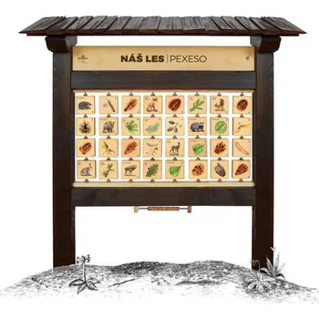 Pexeso Pexeso M Náš les - edukační tabule venkovní dřevěná