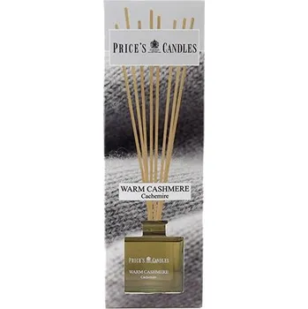 Aroma difuzér Rákosový difuzér Price´s Candles, Warm Cashmere