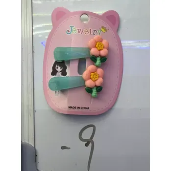 Sponka do vlasů květina oranžová 2 ks - mix variant či barev