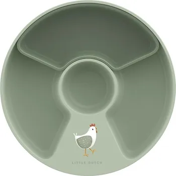 dětský talíř Little Dutch Dětský talíř dělený Farma