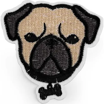 Nažehlovačka pes béžová světlá 1 ks