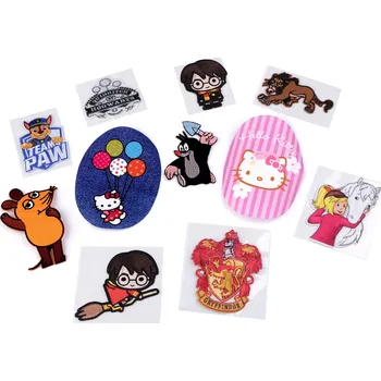 Nažehlovačky dětské pohádkové postavy mix mix náhodný 50 ks