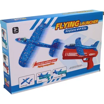 Dětská zbraň Pistole s vystřelovacím letadélkem pro kluky