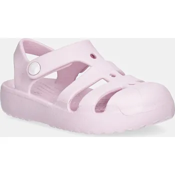 Dívčí sandály Dětské sandály Crocs CLASSIC FISHERMAN KIDS růžová barva, 210626 210626.CROCS.CLASSIC.FI 03X, EUR 27/28