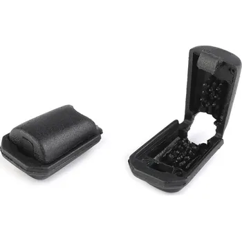 Plastová koncovka 11x16 mm zamačkávací černá 500 ks