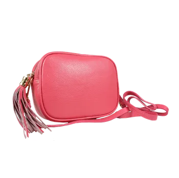 Kabelka NovaKabelka.cz Kožená italská crossbody kabelka Bala Rosa