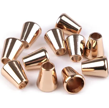 Kovová koncovka na šňůru Ø5,5 mm / ozdoba růžové zlato 20 ks