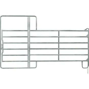 TEXAS panel manipulační ohrady pro skot s brankou, 3,66m