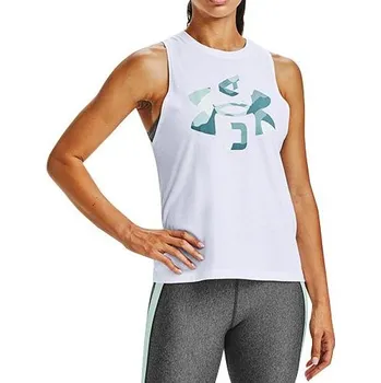 Logo Graphic Muscle Tank-WHT