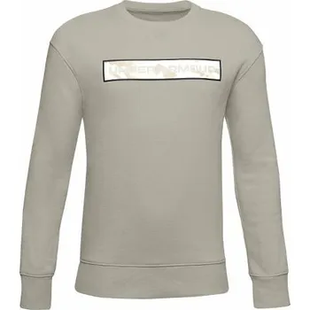 UA RIVAL FLEECE AMP CREW-WHT - 3341115