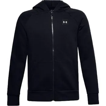 Chlapecké oblečení UA RIVAL FLEECE FZ HOODIE-BLK