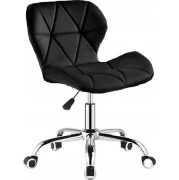 Bestent Kancelářská židle sametová Black