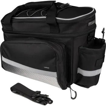 brašna na kolo brašna na zadní nosič FORCE LARGE, černá 20 l - FORCE