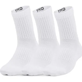 UA Youth Core Crew 3pk-WHT