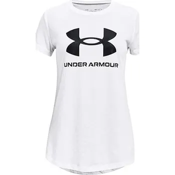 Dívčí tričko UA SPORTSTYLE LOGO SS-WHT