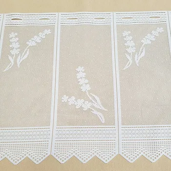 Záclona TYLEX Moderní žakárová záclona na vitrážku LEVANDULE A370601 60 cm