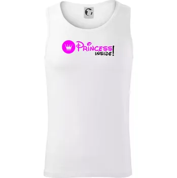 Princess! Inside! - Tílko pánské Core - S ( Bílá )