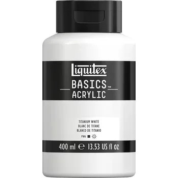 Vodová barva Liquitex Basics Umělecká barva akrylová, titanová bílá, 400 ml 220727