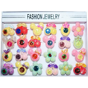 Party dekorace Svítící prstýnek Hodiny/ 24 ks