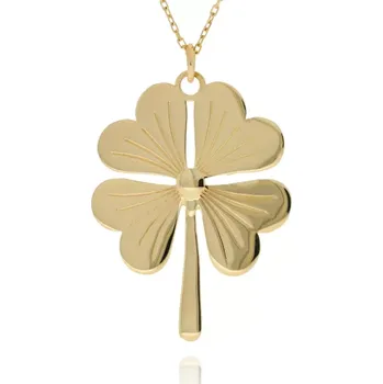Náhrdelník Zlatý náhrdelník se zlatým čtyřlístkem