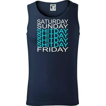 Shitday - Tílko pánské Core - S ( Námořní modrá (velmi tmavá - téměř černá) )