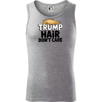 Trump hair dont care - Tílko pánské Core - S ( Tmavě šedý melír )