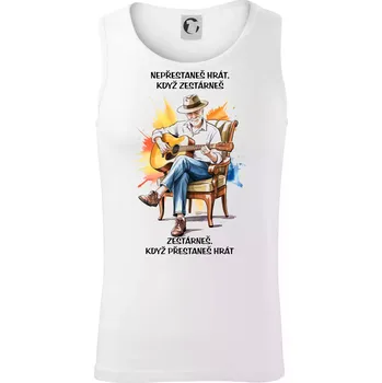 Nepřestaneš hrát, když zestárneš - Tílko pánské Core - M ( Bílá )