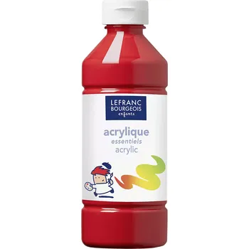 Výtvárné potřeby Lefranc & Bourgeois Umělecká barva akrylová pro děti, červená, 500 ml&nbsp;188528