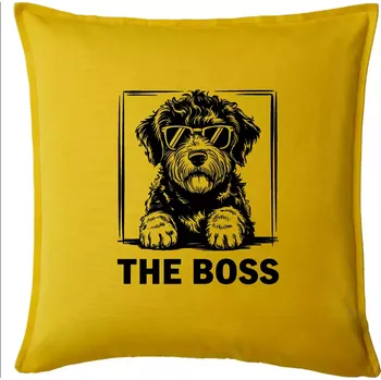 Polštář Lagotto romagnolo the boss - Polštář 50x50 - 50x50 - Pouze potah ( Žlutá )