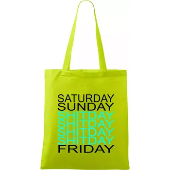 Shitday - Taška bavlněná - 42 x 38 cm ( Limetková )