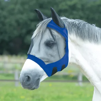 Koňská maska proti hmyzu BUSSE Maska proti hmyzu Fly Buckler Gap II BUSSE, s ochranou uší, royal blue PONY
